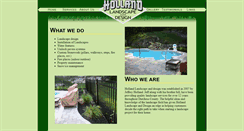 Desktop Screenshot of hollandlandscapeanddesign.com